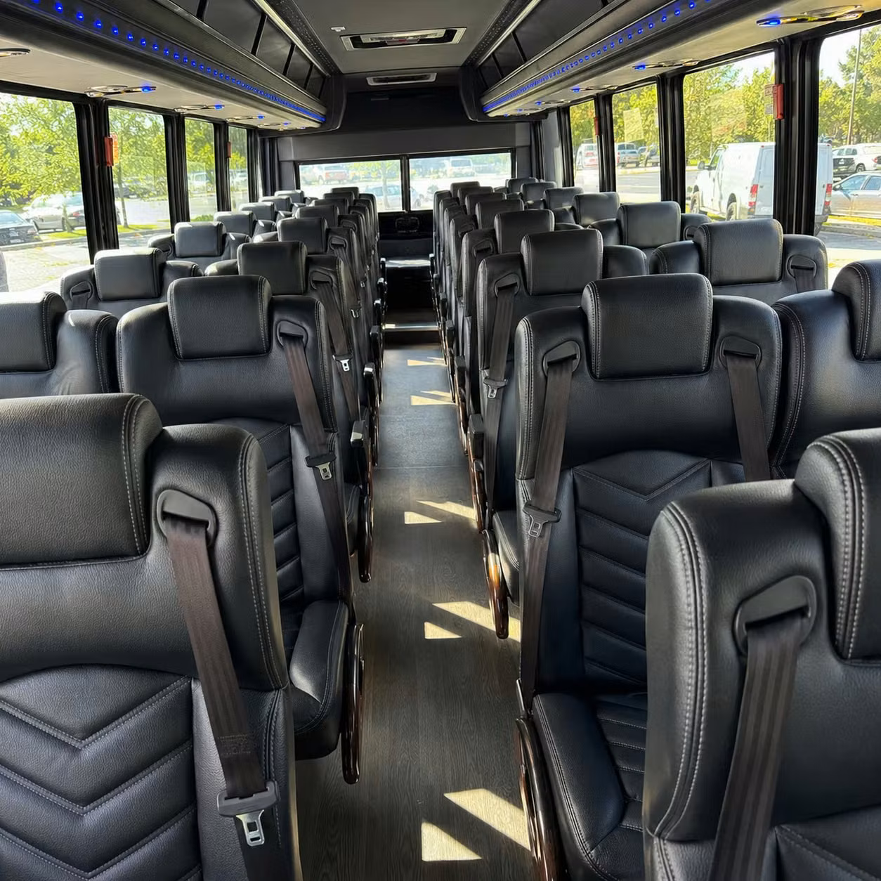 25 passenger minibus interior