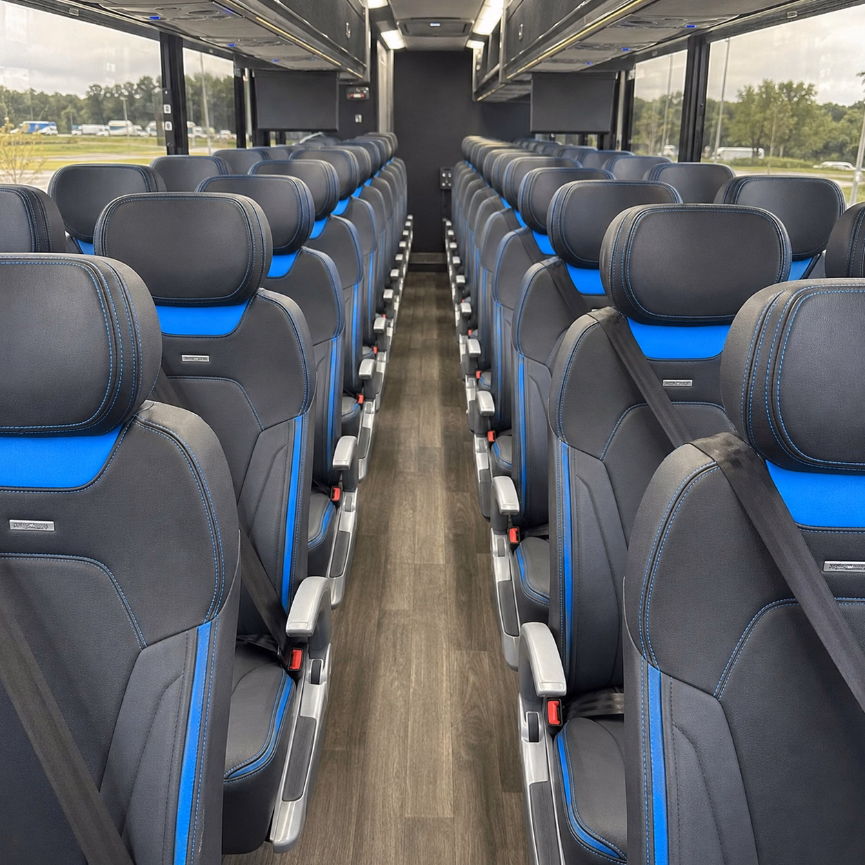 denton 56 passenger charter bus rental