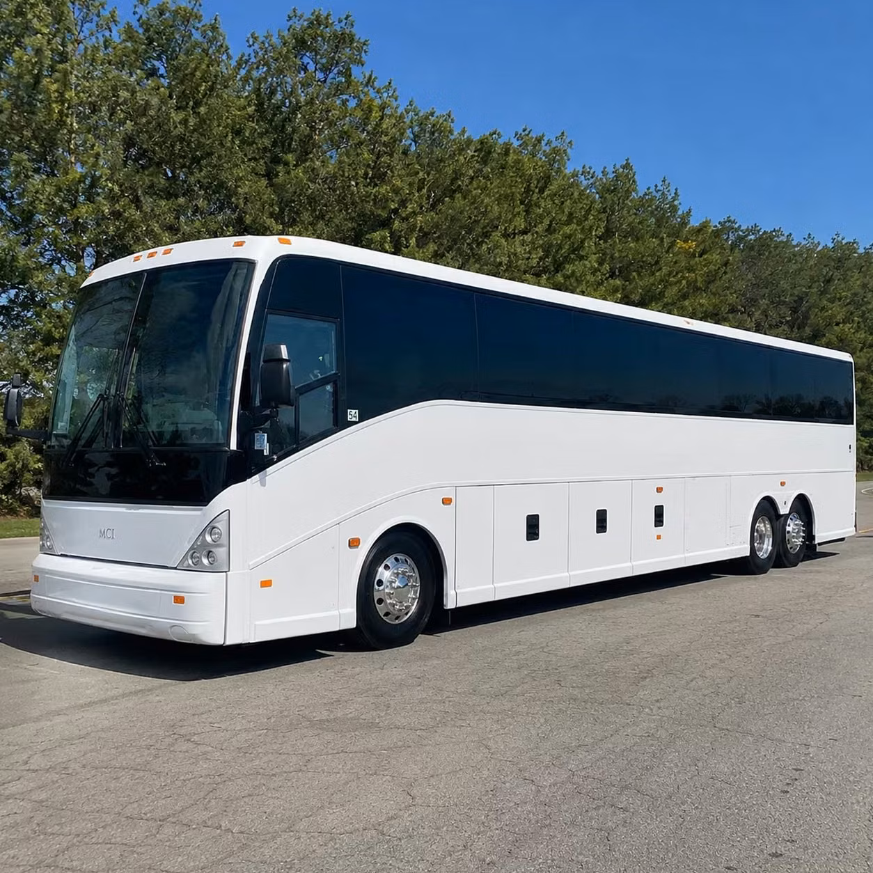denton charter bus rental exterior