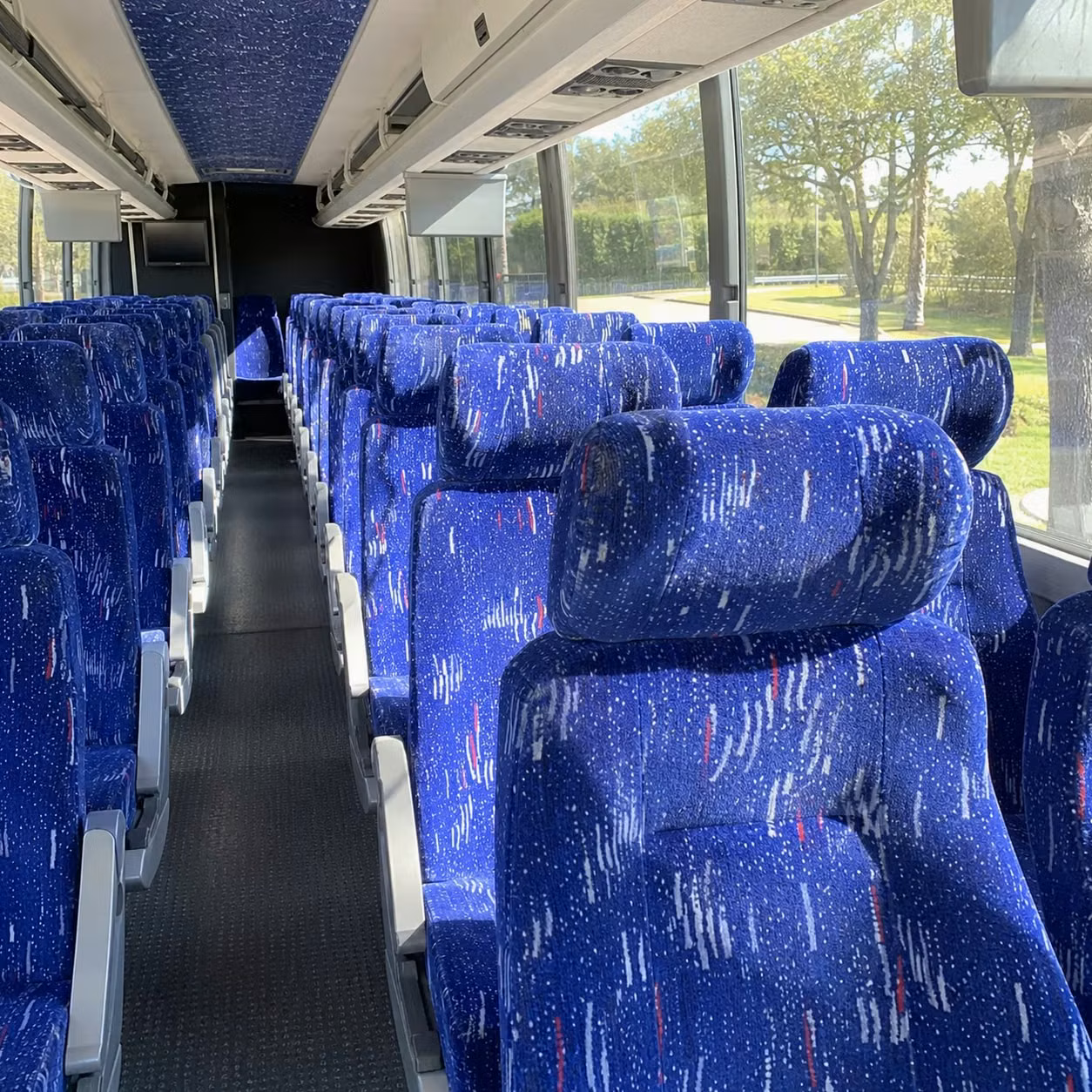 denton charter bus rental inside